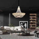 GobekUsa Crystal Chandelier Chrome/Gold for Elegant Lighting in Living Room, Restaurant, Bedroom