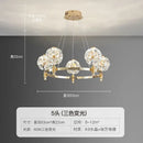 GobekUsa Crystal Chandelier: Dandelion Design for Luxe Living Room, Dining, or Master Bedroom