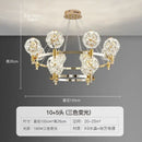 GobekUsa Crystal Chandelier: Dandelion Design for Luxe Living Room, Dining, or Master Bedroom