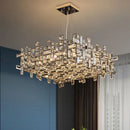 GobekUsa Crystal Chandelier: Designer Luxury Ceiling Lamp for Living Room, Bedroom, Dining Table