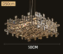 GobekUsa Crystal Chandelier: Designer Luxury Ceiling Lamp for Living Room, Bedroom, Dining Table