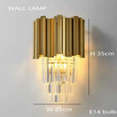 GobekUsa Crystal Chandelier: Dimmable Gold/Black Stainless Steel Hanging Lamp