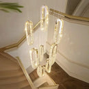 GobekUsa Crystal Chandelier Dining Room Pendant Lights Ceiling Lamps Luxe Indoor Lighting