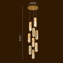 GobekUsa Crystal Chandelier Dining Room Pendant Lights Ceiling Lamps Luxe Indoor Lighting