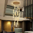 GobekUsa Crystal Chandelier Dining Room Pendant Lights Ceiling Lamps Luxe Indoor Lighting