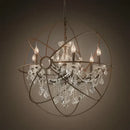GobekUsa Crystal Chandelier E14 LED Lustre for Living Room Bedroom Kitchen Island