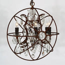 GobekUsa Crystal Chandelier E14 LED Lustre for Living Room Bedroom Kitchen Island