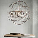 GobekUsa Crystal Chandelier E14 LED Lustre for Living Room Bedroom Kitchen Island