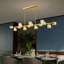 GobekUsa Crystal Chandelier: Elegant Ceiling Light for Living & Dining Room, Luxury Pendant Lamp