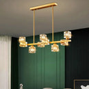 GobekUsa Crystal Chandelier: Elegant Ceiling Light for Living & Dining Room, Luxury Pendant Lamp