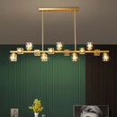 GobekUsa Crystal Chandelier: Elegant Ceiling Light for Living & Dining Room, Luxury Pendant Lamp