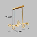 GobekUsa Crystal Chandelier: Elegant Ceiling Light for Living & Dining Room, Luxury Pendant Lamp