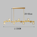 GobekUsa Crystal Chandelier: Elegant Ceiling Light for Living & Dining Room, Luxury Pendant Lamp