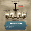 GobekUsa Crystal Chandelier: Elegant Chinese Style Lighting for Living Room, Bedroom, and Study