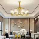 GobekUsa Crystal Chandelier: Elegant Chinese Style Lighting for Living Room, Bedroom, and Study