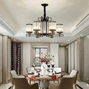 GobekUsa Crystal Chandelier: Elegant Chinese Style Lighting for Living Room, Bedroom, and Study