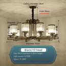 GobekUsa Crystal Chandelier: Elegant Chinese Style Lighting for Living Room, Bedroom, and Study