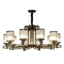 GobekUsa Crystal Chandelier: Elegant Chinese Style Lighting for Living Room, Bedroom, and Study