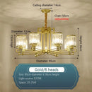 GobekUsa Crystal Chandelier: Elegant Chinese Style Lighting for Living Room, Bedroom, and Study