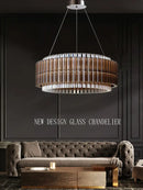 GobekUsa Crystal Chandelier: Elegant Dimmable LED Light Fixture for Living Room & Dining Décor