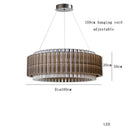 GobekUsa Crystal Chandelier: Elegant Dimmable LED Light Fixture for Living Room & Dining Décor