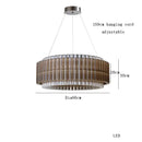 GobekUsa Crystal Chandelier: Elegant Dimmable LED Light Fixture for Living Room & Dining Décor