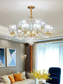 GobekUsa Crystal Chandelier: Elegant European Garden Lamp for Living Room, Bedroom