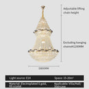 GobekUsa Crystal Chandelier: Elegant European Luxury Lighting for Living Room, Restaurant, and Bedroom