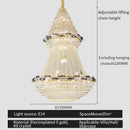GobekUsa Crystal Chandelier: Elegant European Luxury Lighting for Living Room, Restaurant, and Bedroom