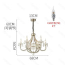 GobekUsa Crystal Chandelier: Elegant France Chrome Pendent Lamp for Living Room, Dining Room, Bedroom