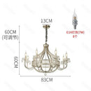 GobekUsa Crystal Chandelier: Elegant France Chrome Pendent Lamp for Living Room, Dining Room, Bedroom