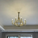 GobekUsa Crystal Chandelier: Elegant France Chrome Pendent Lamp for Living Room, Dining Room, Bedroom