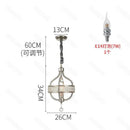 GobekUsa Crystal Chandelier: Elegant France Chrome Pendent Lamp for Living Room, Dining Room, Bedroom