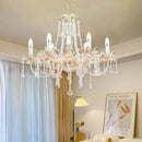 GobekUsa Crystal Chandelier: Elegant French Light Luxury Candle Design for Romantic Living and Dining Rooms