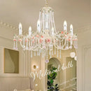GobekUsa Crystal Chandelier: Elegant French Light Luxury Candle Design for Romantic Living and Dining Rooms