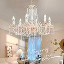 GobekUsa Crystal Chandelier: Elegant French Light Luxury Candle Design for Romantic Living and Dining Rooms