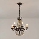 GobekUsa Crystal Chandelier: Elegant Iron Art Pendant for Dining Room, Living Room, and More