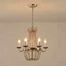 GobekUsa Crystal Chandelier: Elegant Iron Art Pendant for Dining Room, Living Room, and More