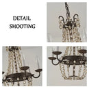 GobekUsa Crystal Chandelier: Elegant Iron Art Pendant for Dining Room, Living Room, and More