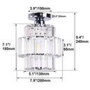 GobekUsa Crystal Chandelier: Elegant LED Ceiling Light for Living Room, Bedroom, and Aisle. Luxurious Modern Design.