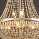 GobekUsa Crystal Chandelier: Elegant LED Pendant for Luxury Living Spaces