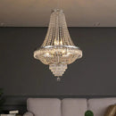 GobekUsa Crystal Chandelier: Elegant LED Pendant for Luxury Living Spaces