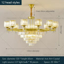 GobekUsa Crystal Chandelier: Elegant Light Luxury Villa Bedroom Living Room Lamp