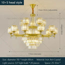 GobekUsa Crystal Chandelier: Elegant Light Luxury Villa Bedroom Living Room Lamp
