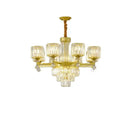 GobekUsa Crystal Chandelier: Elegant Light Luxury Villa Bedroom Living Room Lamp