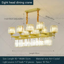 GobekUsa Crystal Chandelier: Elegant Light Luxury Villa Bedroom Living Room Lamp