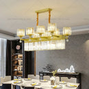 GobekUsa Crystal Chandelier: Elegant Light Luxury Villa Bedroom Living Room Lamp