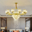 GobekUsa Crystal Chandelier: Elegant Light Luxury Villa Bedroom Living Room Lamp