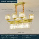 GobekUsa Crystal Chandelier: Elegant Light Luxury Villa Bedroom Living Room Lamp
