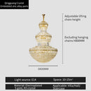 GobekUsa Crystal Chandelier: Elegant Lighting for Home, Villa, Hotel Lobby